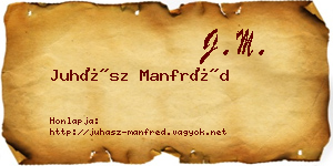 Juhász Manfréd névjegykártya